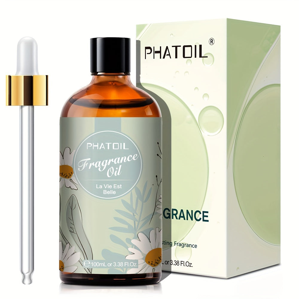 PHATOIL La Vie Est Belle Premium Fragrance Oil 100ml/3.38fl.oz - Long-Lasting Scent for Aroma Diffusers, Humidifiers & Candle Making, Alcohol-Free