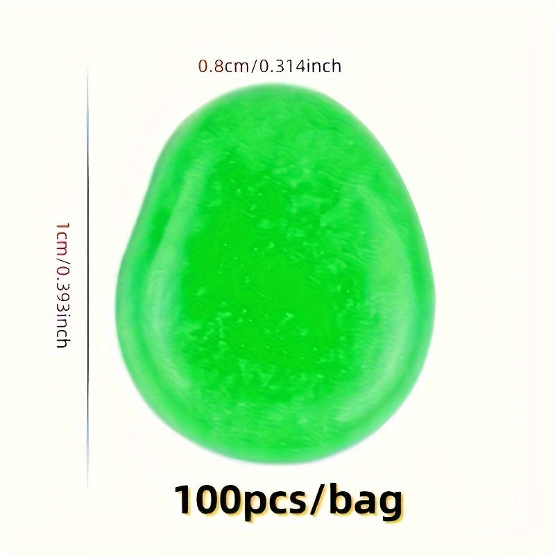100pcs/500pcs Outdoor Luminous Miniature Pebbles, Garden Potted Mini Garden Accessories, Garden Decoration, Garden Supplies, Wedding Party Decoration, Festival Supplies, Garden Aquarium Dark Glow-in-the Dark Luminous Stone! (