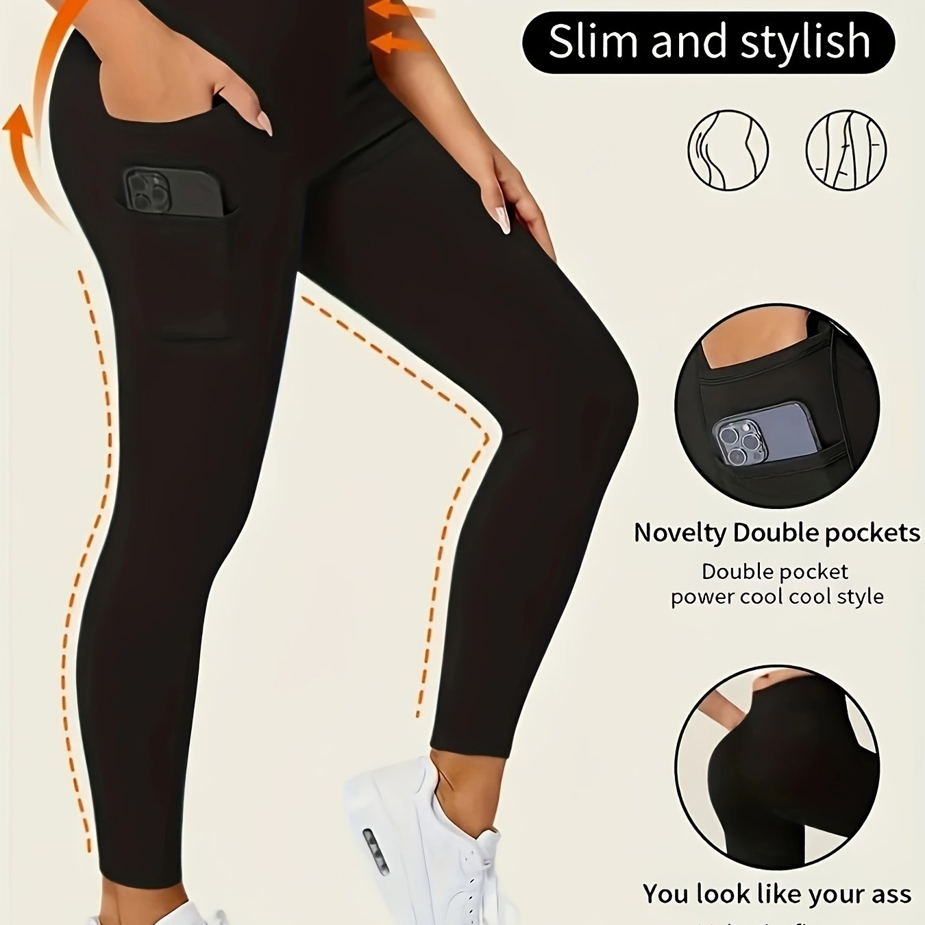 Women's High-Waisted Pants - Non-See-Through Stretchy Leggings with Fit, All-Season & Casual Pants for,, Casual Attire - Burgundy Bottoms, Trousers, Sleek Design, Supportive Waistband, Versatile, Enthusiasts