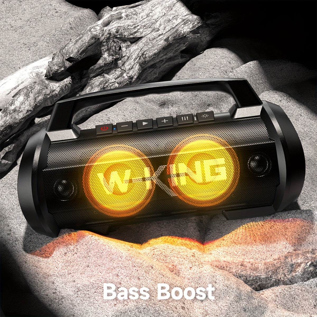 W-KING 70W Coluna Bluetooth Portátil com Microfone e Luzes