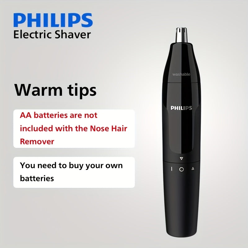 Philips Nose Trimmer Series 1000 NT1620 AA Battery Model (Batteries Not Included) Full Body Washable Automatic Shaver