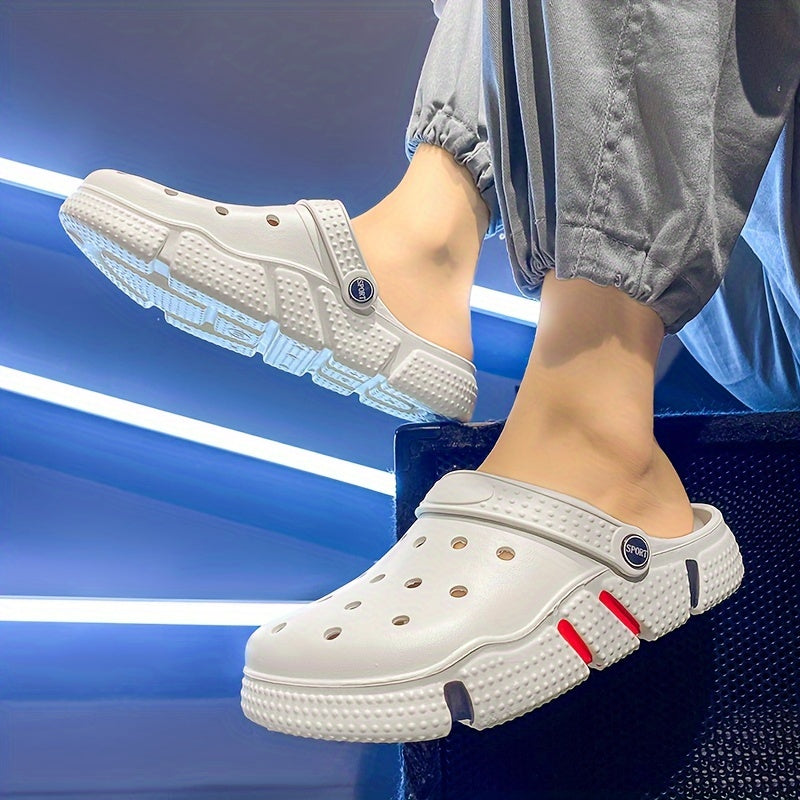 Unisex Clogs, Garden Shoes, Lightweight Non Slip Slides Slippers, Casual Hollow Out Beach Sandals, adult's footwear