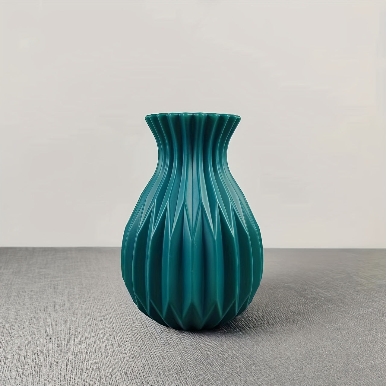 1pc Nordic Style Hydroponic Imitation Ceramic Plastic Vase, Flower Arrangement Creative Decoration Ornament Vase, Fall Halloween Room Decor, Winter Xmas Home Decor