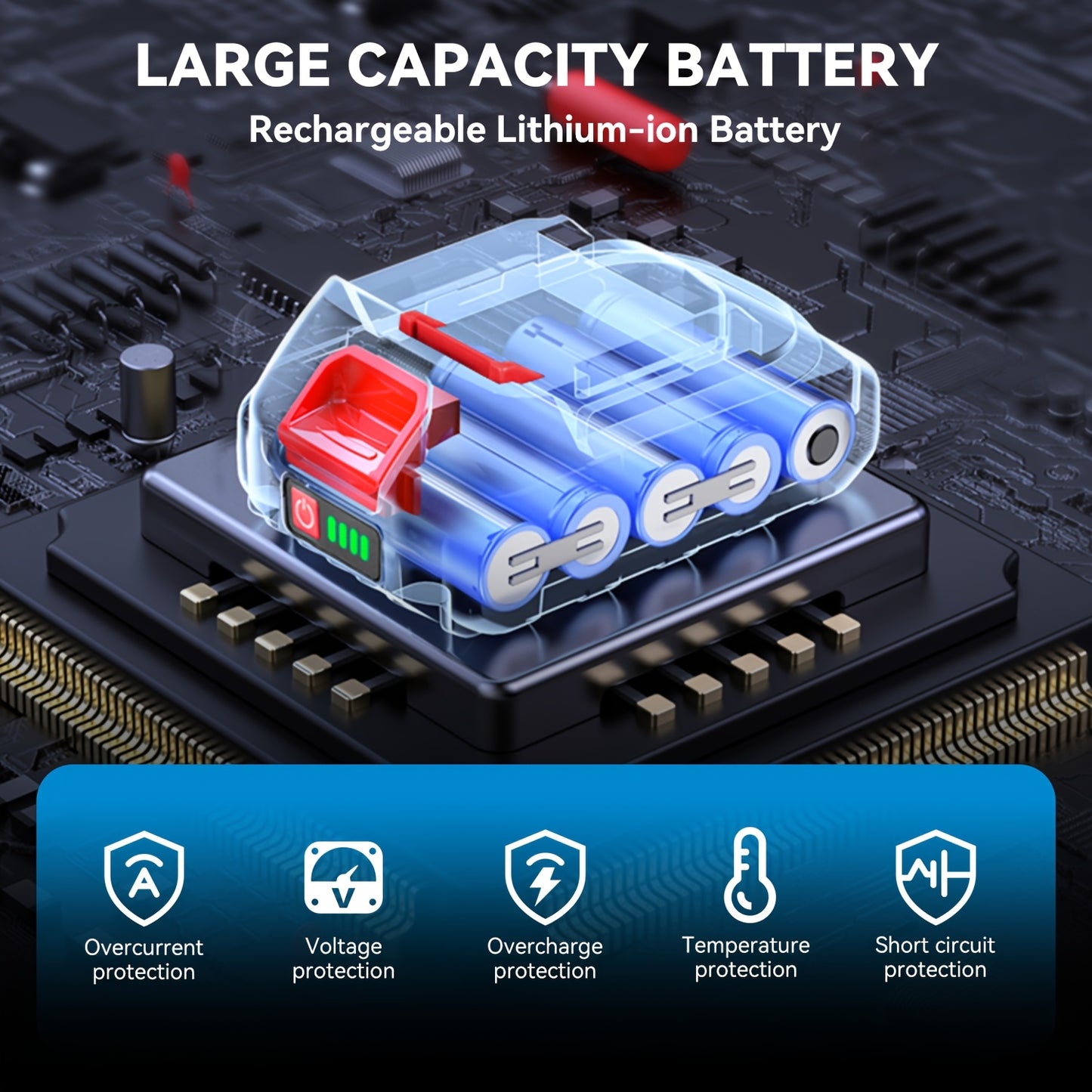 21V Buffer Polisher, 150mm Sand Disc Buffer Polisher for Car Detailing, with Polish And Wax Function, 5000RPM, Electric Polishing Tool for Car And Furniture, Home Bathroom Wall Cleaning, Suitable for Yofidra Batteries