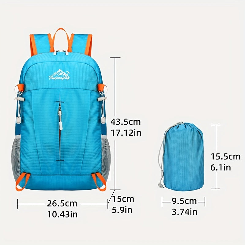 Portable Outdoor Sports Backpack, Ultralight Large Capacity Folding Backpack, Suitable For Mountaineering Hiking Cycling Travel Business Trip Commuting Fitness, Water-resistant Wear-resistant Backpack Christmas, Halloween and