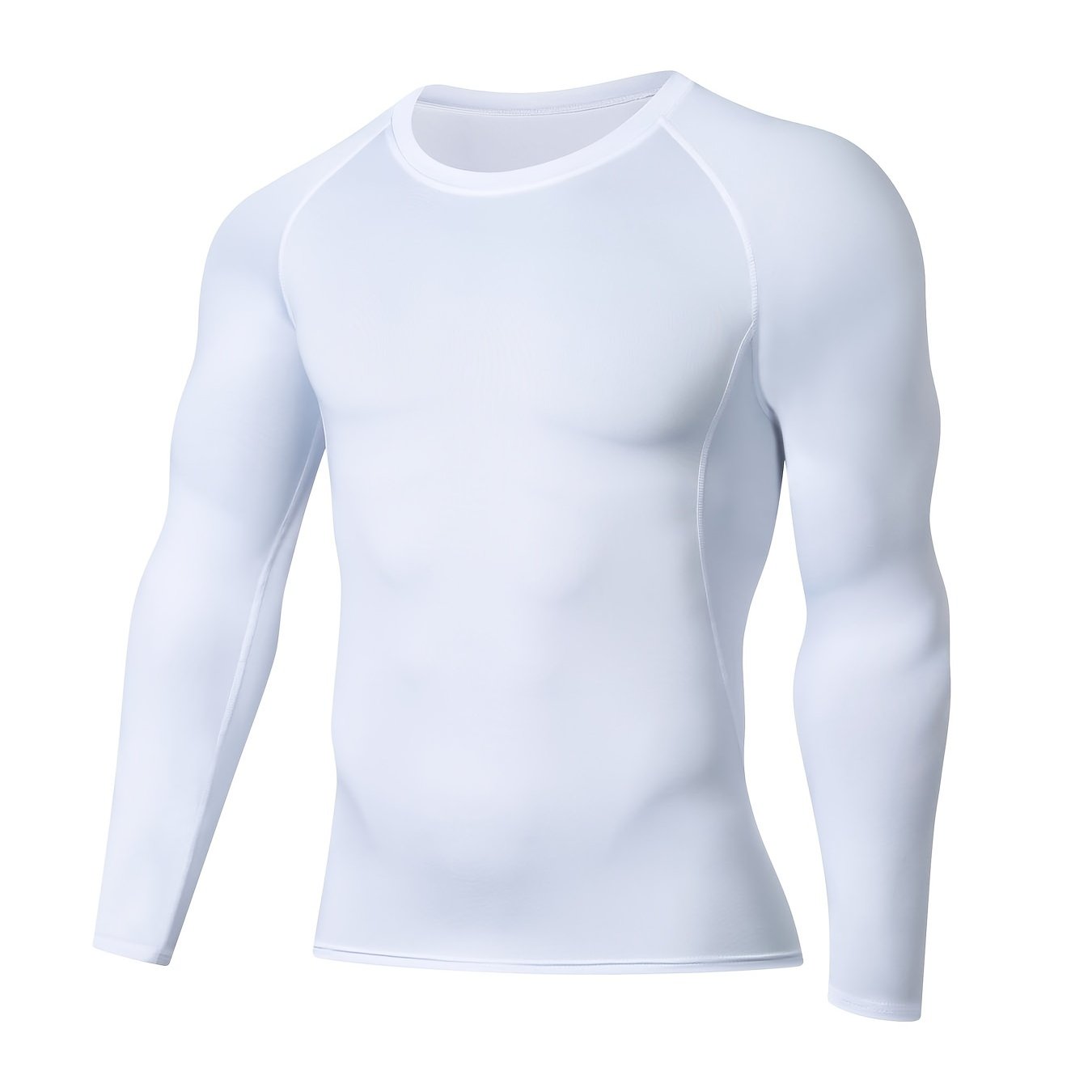 Men's Slimming Long Sleeve T-shirt, Compression Sweat Fitness Training Base Layer, Men's Waist Sculpting Sports Shapewear