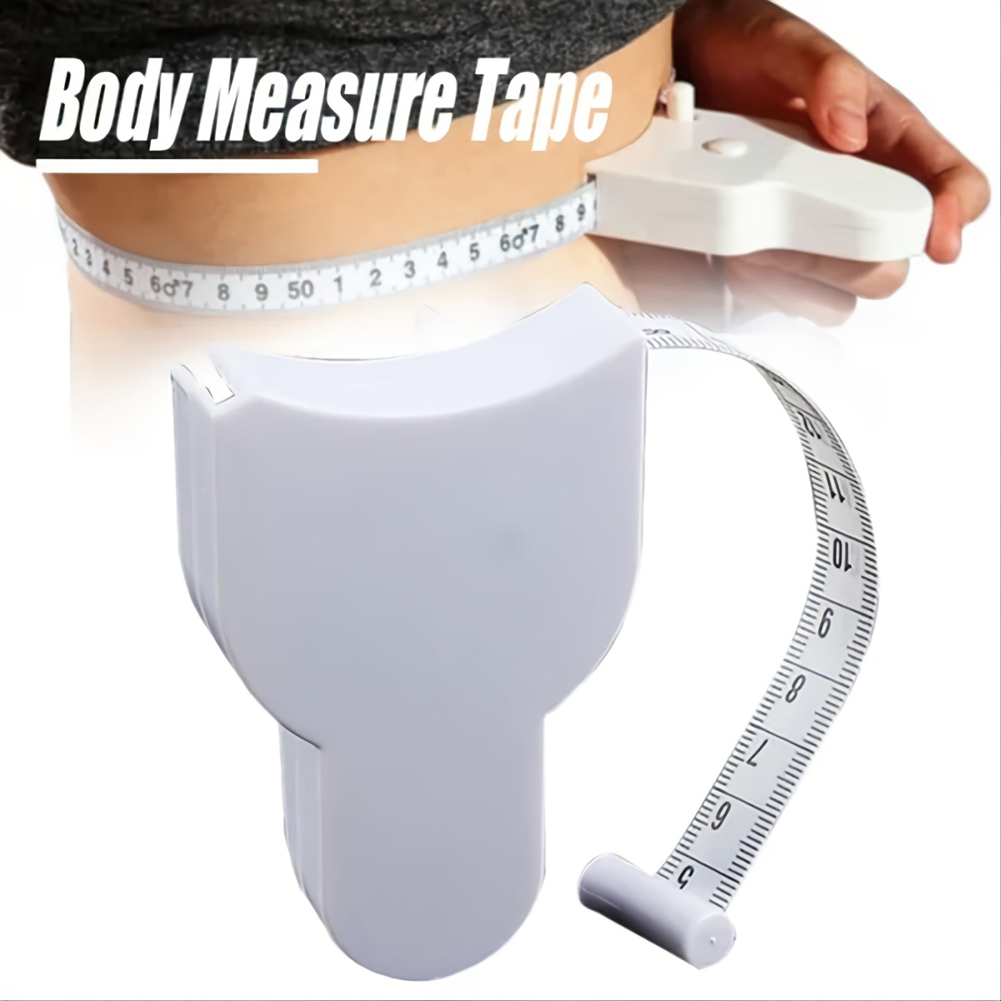 1pc Body Measurement Tape with Y-Shaped Handle - 59 Inches of Accurate Measuring