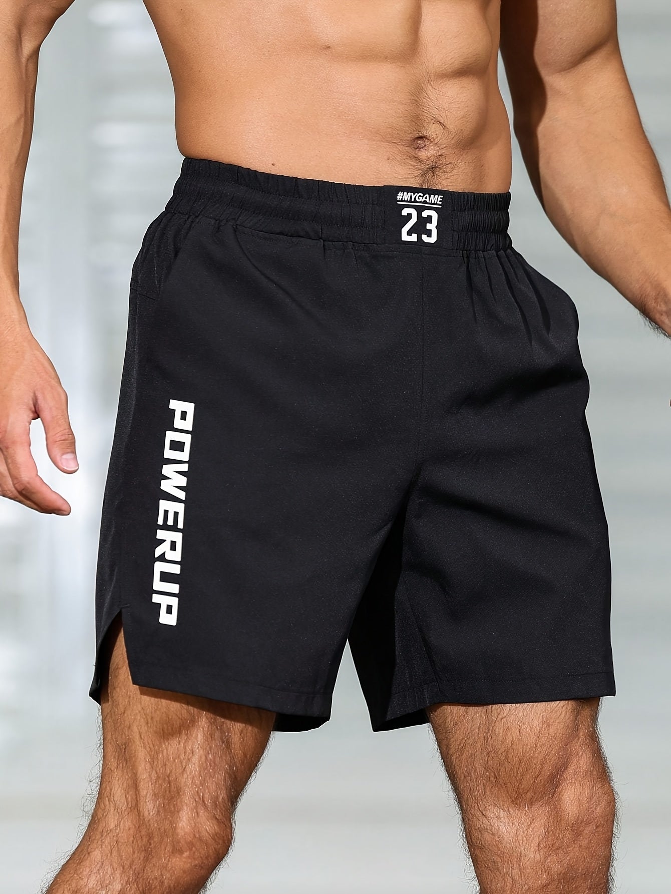 Men'S Quick-Dry Athletic Shorts - Moisture-Wicking Workout Shorts with Elastic Waistband, Lightweight Gym Running Beach Shorts with Side Pockets - Machine Washable Performance Swim Trunks for Swimming, Training, Casual Outdoo
