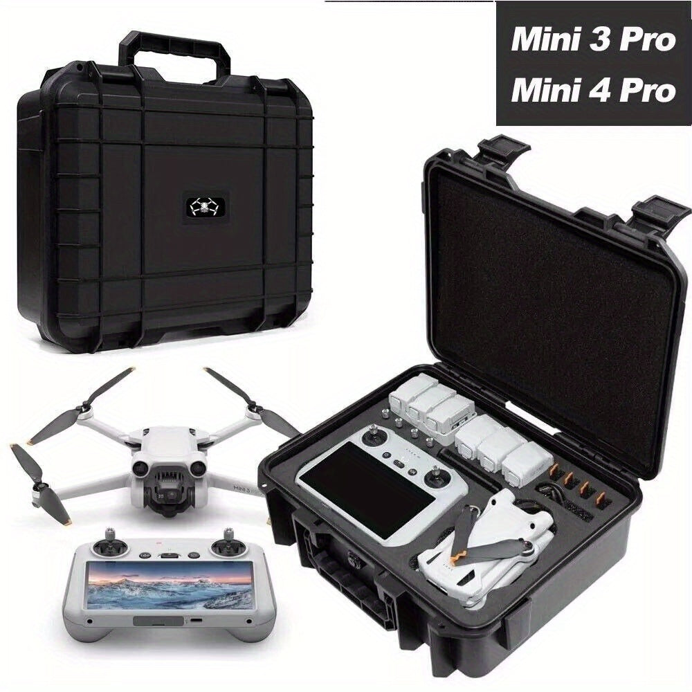 Protective Carrying Case for DJI Mini 3/4 And Mini 3/4 Pro, Featuring a Non-Slip Handle for Easy Lifting And a Reinforced Lock