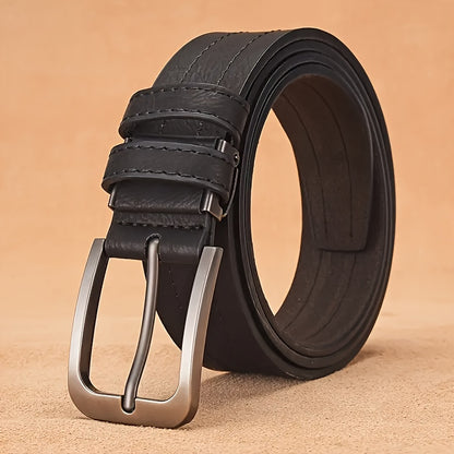 Set of 3 Men's Casual Vintage Belts, Durable Breathable Belts Designed for Business Professionals, Mature Individuals, and Fashion Enthusiasts, Ideal Gift for Any Occasion, Men's Luxury Belts, Adjustable, Square Buckle, Suita