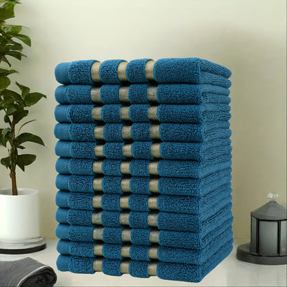 Conjunto de Toalhas 100% Algodão Golden Square – 12 Peças