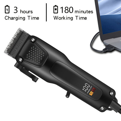3pcs Men'S Professional Hair & Beard Grooming Kit - Cordless Clippers with LED Display, Precision Trimmer Set, USB Rechargeable, For Home, Perfect Holiday Gift