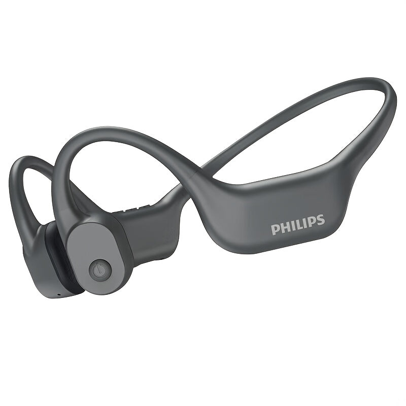 Philips bone conduction TAA6609 wireless headphones, all-round sports running wireless hanging ear open earset, ultra-long battery life, built-in 16G memory and wireless dual-mode convenient download song playback, swimming,