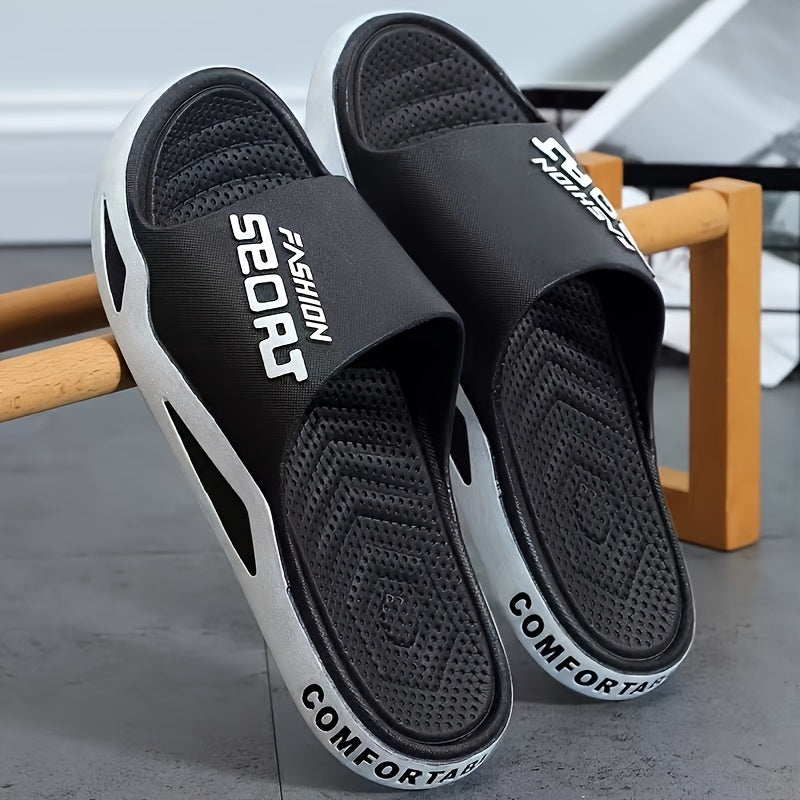 Men's & EVA Slippers - Open-Toe Non-Slip Slip- Indoor/Outdoor House, Lightweight & Arch Design, All-Season for Gym, Beach, - ///// - Casual & Training Footwear with Breathable EVA Material, Minimalist Style, and Versatile for