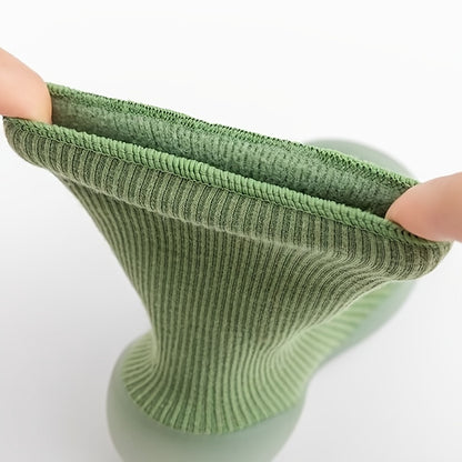 Casual Comfortable Slip On Rubber Sole Sock Shoes For Baby Boys, Breathable Non Slip Walking Shoes For Indoor Outdoor, Autumn And Winter