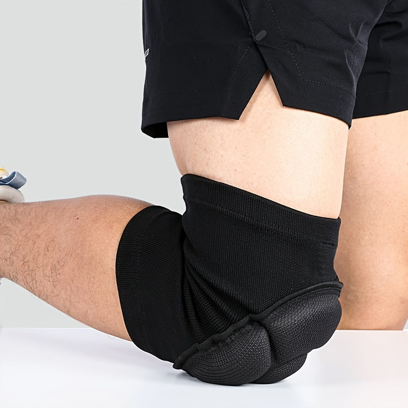 2pcs Heavy-Duty Knee Braces with Thick Cushioning - Adjustable Compression Fit (Black/Teal) for Men & Women,, Joint, Post-Surgery, & - Knee Stabilizers