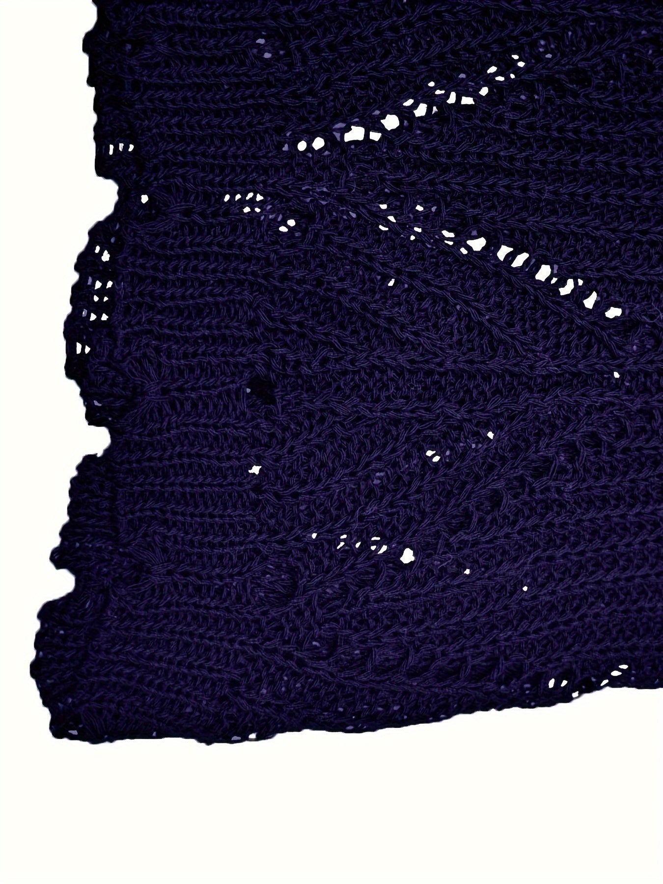 Crochet Scallop Trim Shorts, Casual Beach Wear Elastic Waist Shorts, Women's Clothing