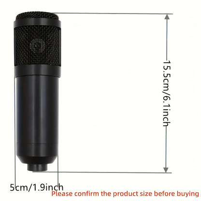 Podcast Equipment Bundle, V8s Audio Interface with All In One Live Sound Card And BM800 Condenser Microphone,Podcast Microphone, Perfect for Recording, Live Streaming