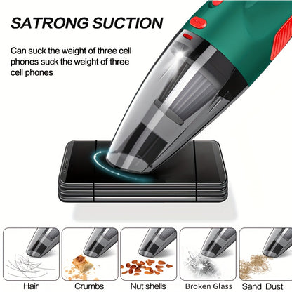 7pcs High-Power Cordless Vacuum Cleaner Set, Dual-Use for Home and Car, Strong Suction for Dust Removal and Interior Cleaning, Multi-Scene Use, Multi-Scene Vacuuming, Home And Car Cleaning, Portable Suction Cleaner, Cordless