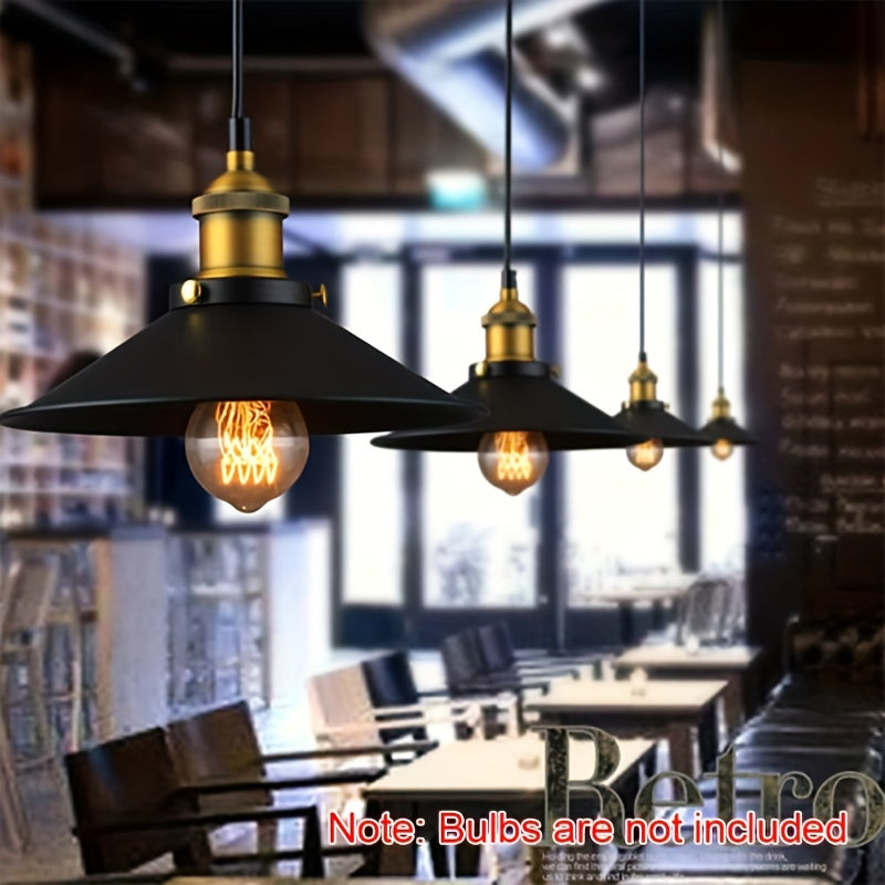 1/2pcs Industrial Pendant Light E27 Base Vintage Retro Pendant Light Fixtures Home Kitchen Lighting Bar Lights Hanging