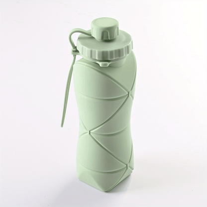 1pc, Telescopic Collapsible Sports Water Bottle, 600ml/20.3oz Heat Resistant Food Grade Silicone Water Cups, Foldable Silicone Portable Water Jugs, For Camping, Fitness, Summer Drinkware, Travel Accessories, Birthday Gifts, B