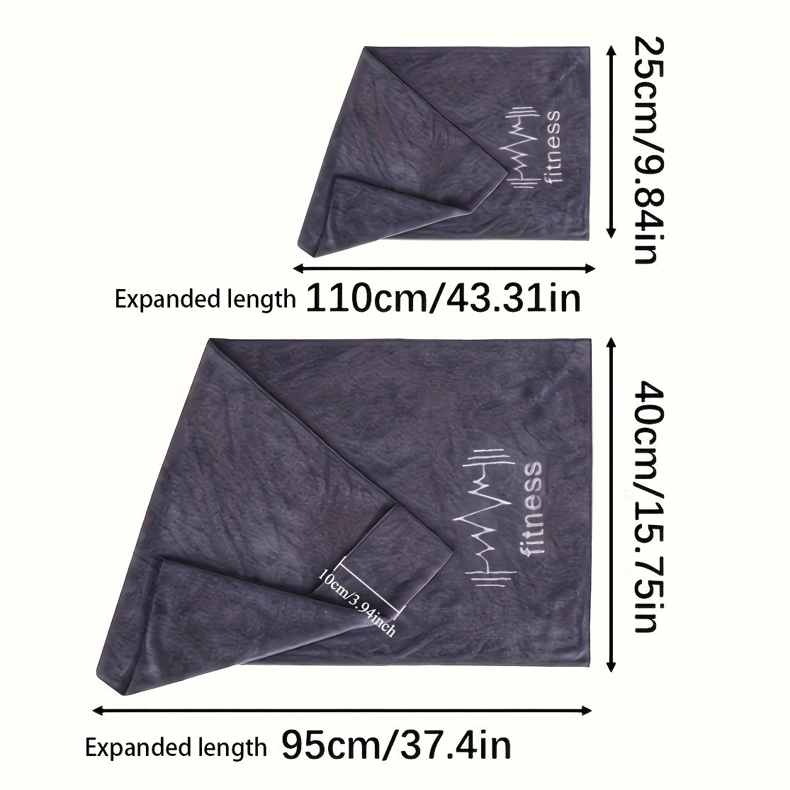 1pc/2pcs Quick-Drying Towel, Super Absorbent, Large Size, Perfect for Bathroom, Gym, Running, Swimming, Cycling. Sports Towel That Can Be Hung Or Laid on Fitness Equipment, Sweat Towel