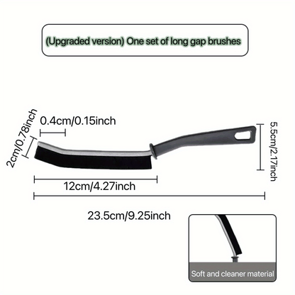 1pc Bathroom Crevice Brush, Toilet Kitchen Tile Corner Cleaning Brush, Multifunctional Window Seam Groove Dust Brush, Hard Bristle Brush, Household Cleaning Tools