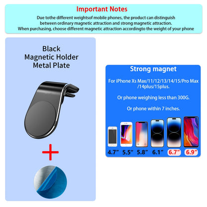 Car Magnetic Phone Holder in L Shape Stand Magnet Cellphone Bracket Car Magnetic Holde