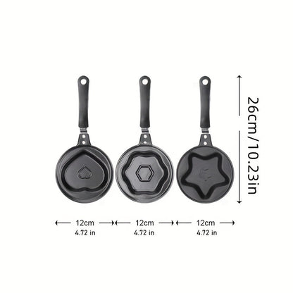 1pc Egg Frying Pot, Mini Breakfast Egg Frying Pot, Assorted Varieties Cartoon Frying Pot, Heart-shaped Non-stick Egg Pot, Omelette Pans Of Various Shapes, Kitchenware, Kitchen Tools