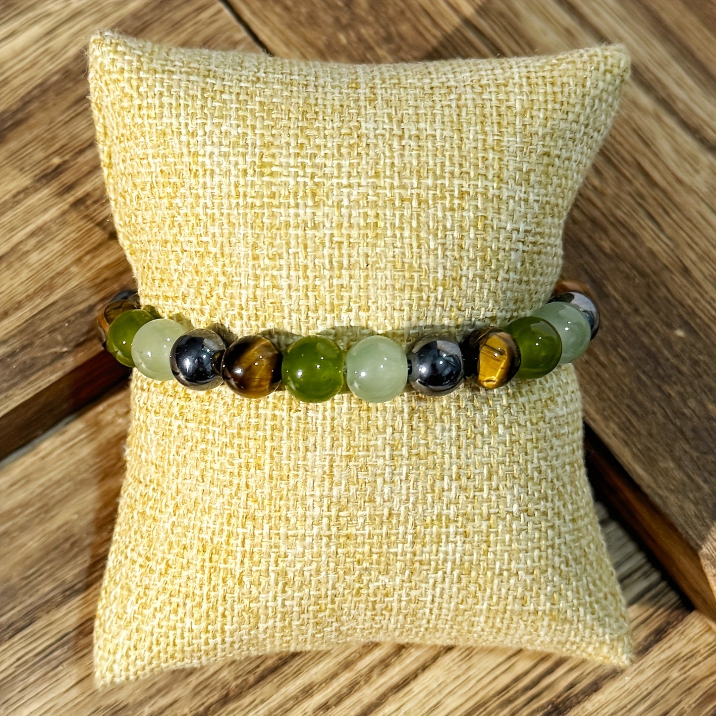 CHENGYOUGE Women's Bohemian Bracelet - Natural Green