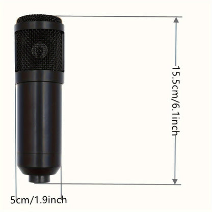 Kit de Podcast BM800 com Placa de Som V8 – Gravação e Streaming