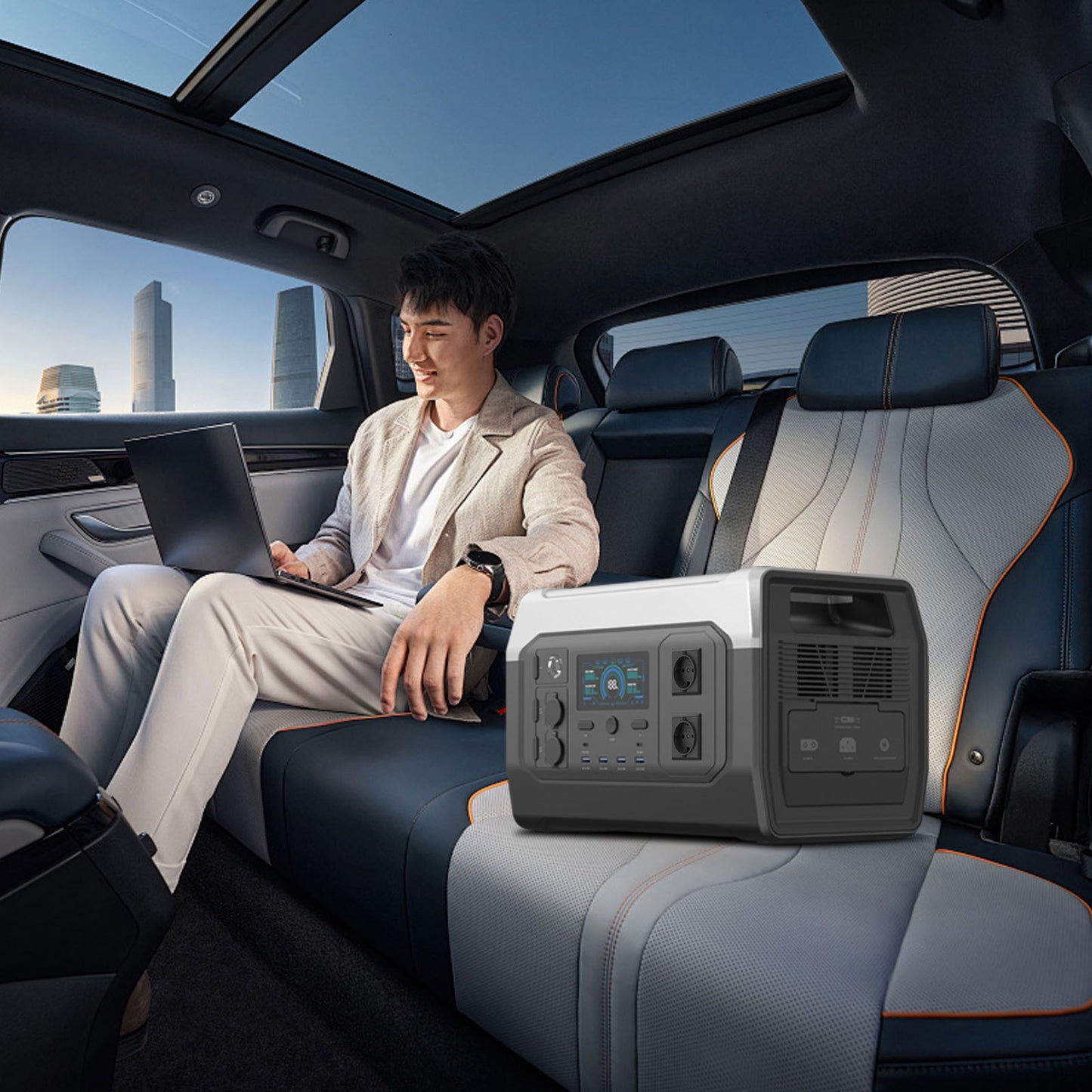 CTOLITY XP1000 1800W Portable Power Station With 200W ETFE Solar Panel, 1024 Wh LFP Battery, Solar Generator For Camping, RV, Travel