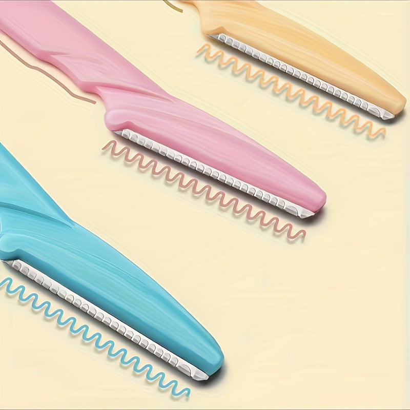 3-24pcs Eyebrow Razor Shaper Set, Facial Hair Remover Trimmer Grooming Kit for Women And Men, Stainless Steel, Non-Electric, No Battery Needed, with Various Colors for Versatility