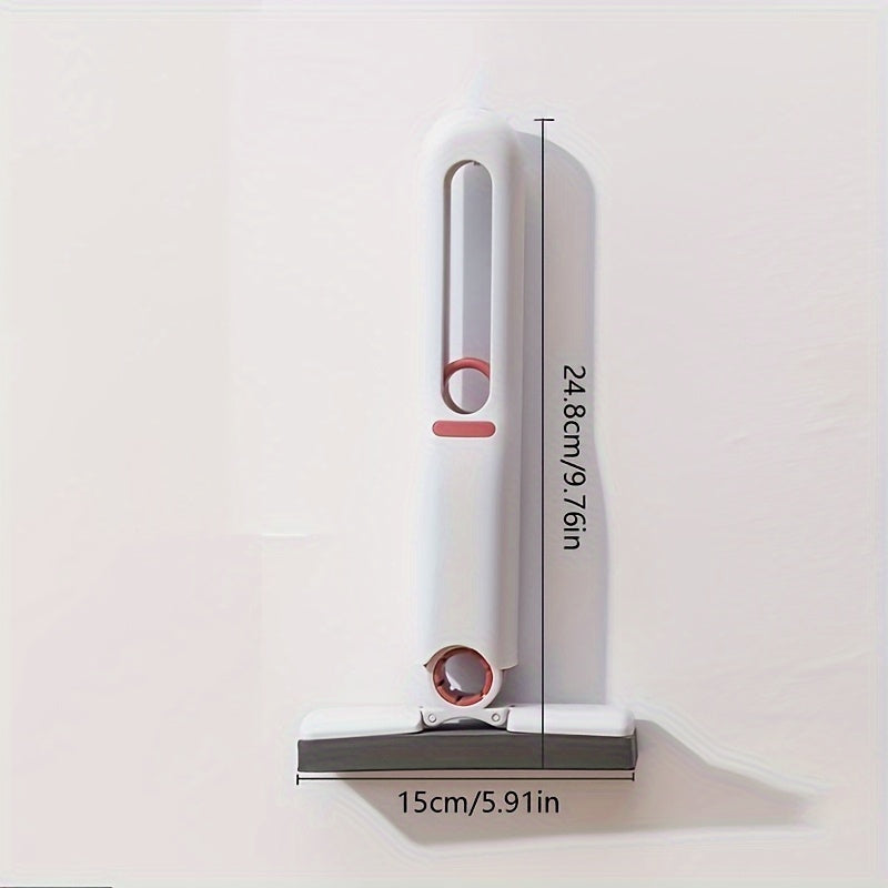 4pcs/1 Set Mini Mop with Self-Squeezing Mechanism - Portable, White Synthetic Fiber Cleaning Tool, Suitable for Home, Living Room, Bedroom, Furniture and Window Cleaning, Window Cleaning Tool | Modern Mini Mop | Compact Desig