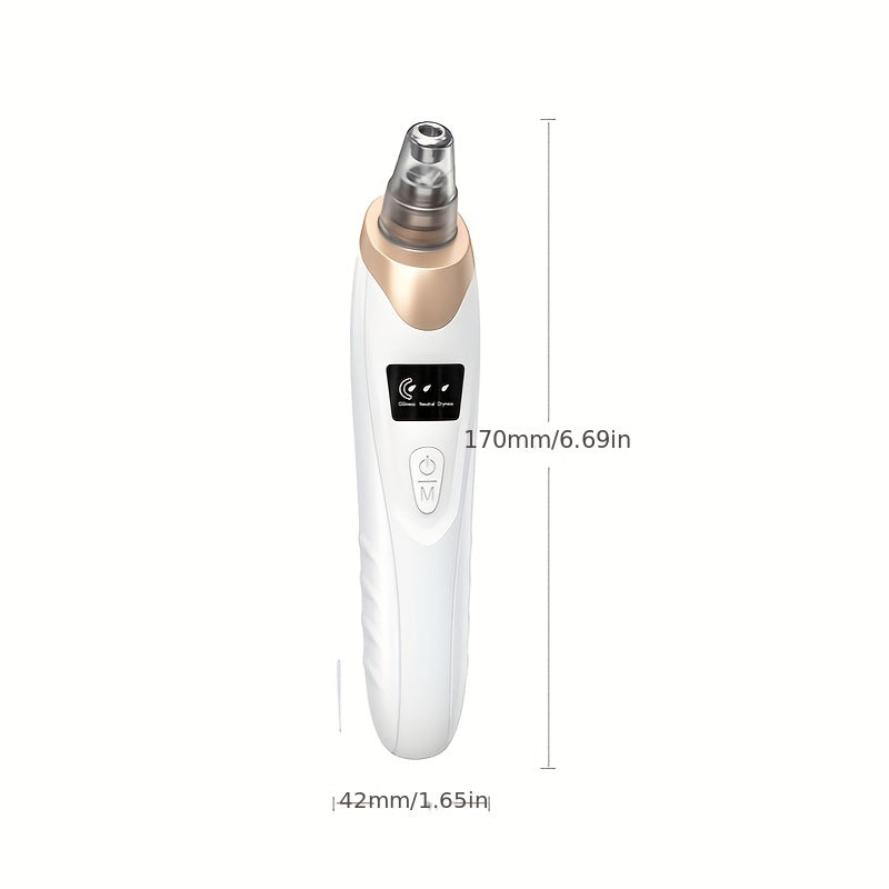 2025 New Facial Pore Vacuum Blackhead Remover, Facial Pore Cleaner - 3 Suction, 5 Probes, USB Rechargeable Facial Cleaning Kit - Adult Facial Electric Cleaning Tool, Birthday Gift, Mother'S Day