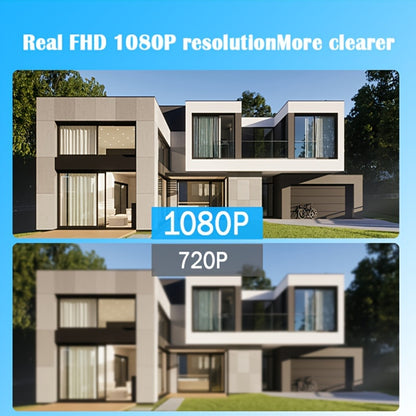 Smart 1080P HD Monitor, FHD WiFi Security Camera with 360°/90° Pan-Tilt, 2.4G WiFi Full-Body Surveillance Camera, Night Vision, Two-Way Audio, Motion Recording, Remote Viewing, Suitable for Home Safety Monitoring of Childre