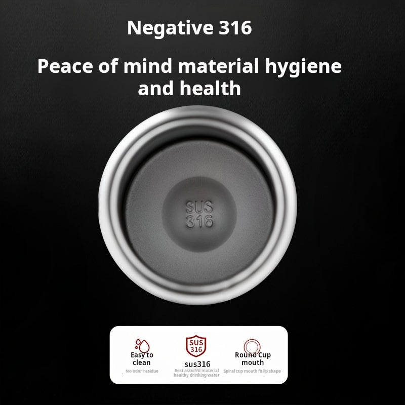 Garrafa térmica de aço inoxidável de 800 ml/27 oz com pega de transporte - Mantém as bebidas quentes durante 10 horas ou frias durante 24 horas, livre de BPA, portátil para campismo, trilhos, viagens de carro e outras atividades.