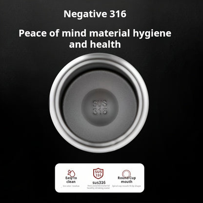 Garrafa térmica de aço inoxidável de 800 ml/27 oz com pega de transporte - Mantém as bebidas quentes durante 10 horas ou frias durante 24 horas, livre de BPA, portátil para campismo, trilhos, viagens de carro e outras atividades.