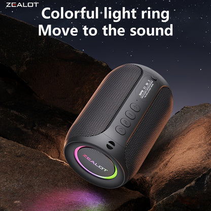 2024 New Style Zealot S32 Pro Wireless Speakers, Featuring Dual Pairing, a 3600Mah Battery, And 12 Hours of Loud Stereo Playtime with Booming Bass, Includes a Type-C Charging Cable for Connection with Mobile Phones, Tablets,