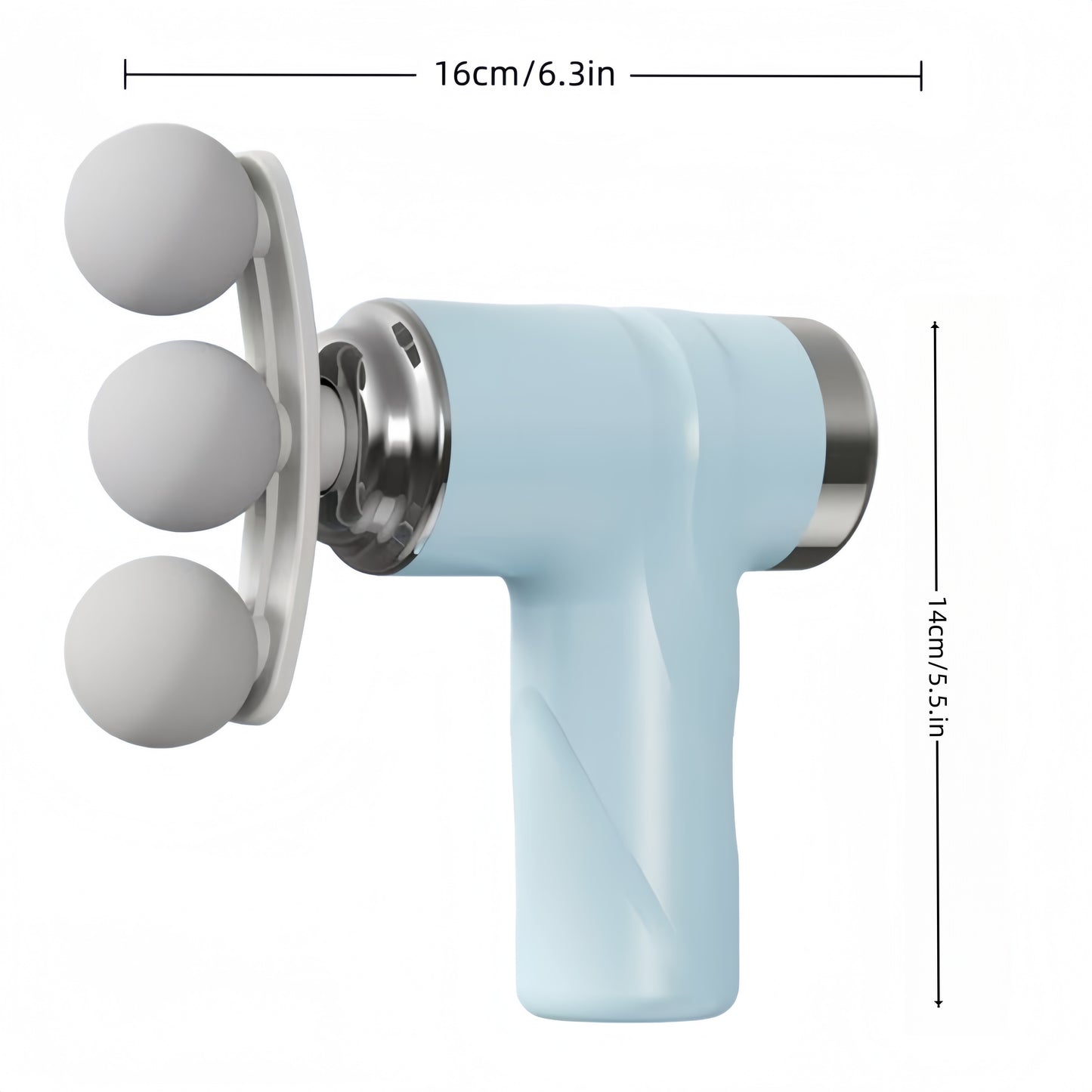 2026 New Preheated Massage Gun, 6 Adjustable Strength Levels for Daily Relaxation to Deep Tissue Needs, Portable with Rechargeable Lithium Battery & 5 Replaceable Heads, Usb Charging Muscle Relaxer For Christmas, Thanksgiving