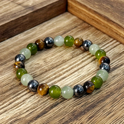 CHENGYOUGE Women's Bohemian Bracelet - Natural Green