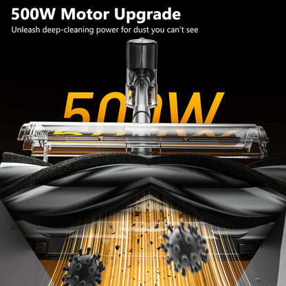 Aspirador sem fios, leve e potente, com autonomia de 60 minutos, autossustentável, com base de carregamento, luz verde melhorada e escova anti-emaranhamento para pavimentos, ideal para pelos de animais, carpetes e pavimentos.
