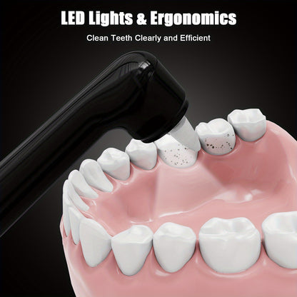 Household Dental Calculus Remover Teeth Kit Electric Tooth Polisher With Multifunctional Replacement Head