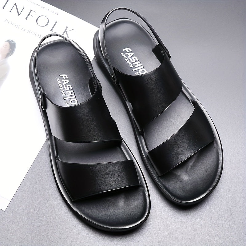 Men'S Wide Comfort Slides - Non-Slip Quick-Dry Bathroom, Beach, Gym, Home Slippers - Cushioned Arch Support & Soft PU Sole - All-Season Indoor/Outdoor Sandals for Men & Women - Gym, Spa, Travel - Easy-Clean Slip-On Design, Be