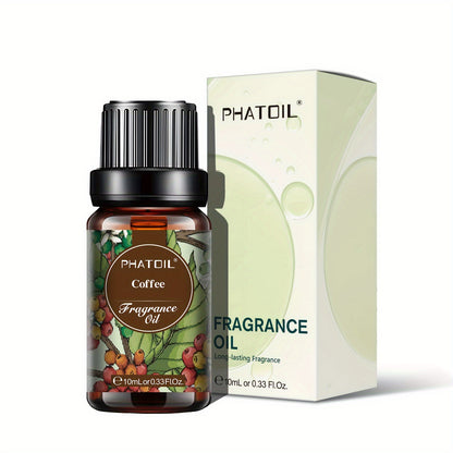 1pc Fragrance Oils 10ml/0.33 Fl.Oz For Diffusers, Coconut & Vanilla, Fresh Linen, White Musk, Sea Breeze, Black Orchid, Orange Blossom, Bubble Gum, Honeysuckle, Coffee, Parma Violet