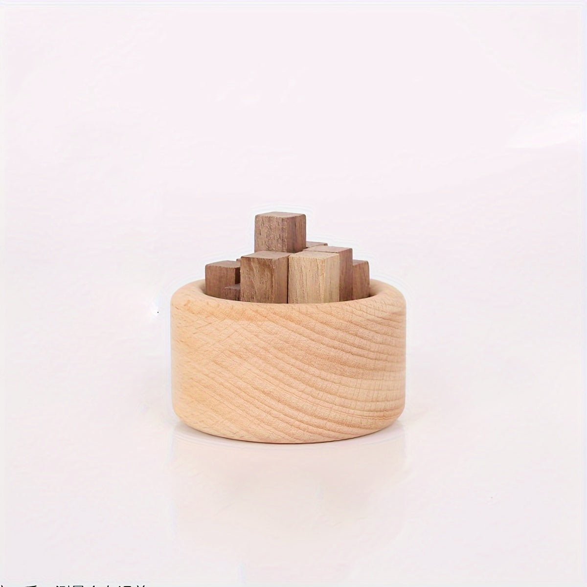Wooden Essential Oil Diffuser, Aromatherapy Reed Diffuser Set with Natural Beech and Walnut Wood Pieces, Home and Car Fragrance Decor, 1pc