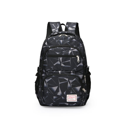 Colorblock Backpack, Casual Design Schoolbag For Travel And School Use, Large Capacity Bag