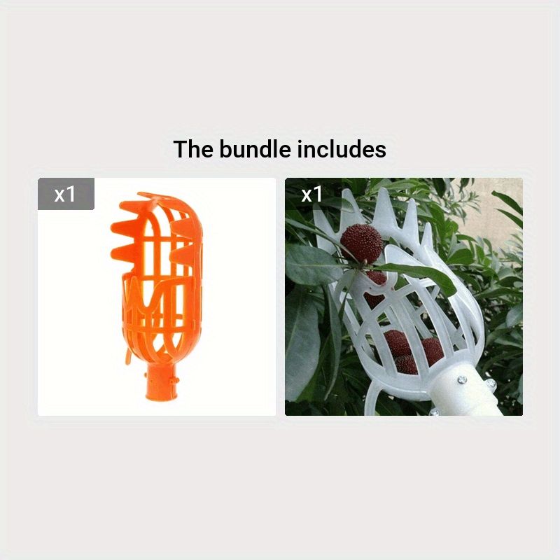 Garden Tools Deep Basket Fruit Picking Head Convenient Fruit Picker Catcher Farm Garden Picking Device