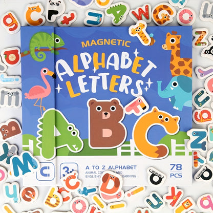 Magnetic Alphabet Puzzle Book: Colorful ABC Learning Set for Preschoolers, Fridge Magnets for Ages 3-5. Flashcards