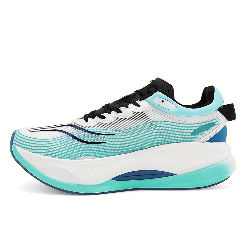 Ténis de corrida versáteis para homem e mulher - Ténis elegantes de cano baixo com fecho de cordões, topo em tecido leve e respirável, sola de borracha para treinos ao ar livre e no ginásio, ideais para corrida matinal e noturna e exercício no parque.